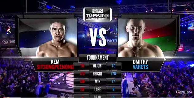 TK8 TOURNAMENT : Kem Sitsongpeenong (Thailand) vs Dmitry Varets (Belarus) (Full Fight HD)
