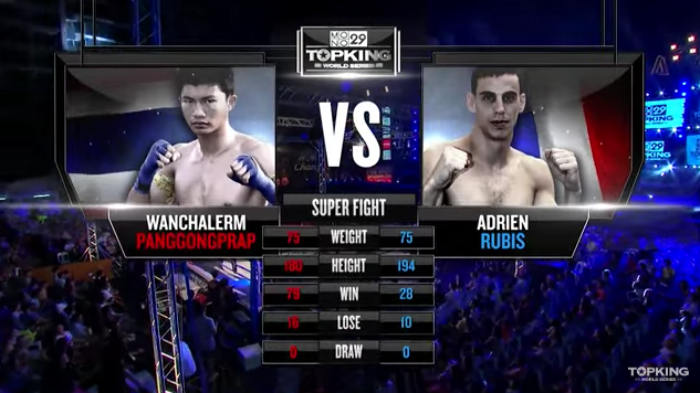 TK8 SUPERFIGHT : Wanchalerm Panggongprap (Thailand) vs Adrien Poptheeratham (France) (Full Fight HD)
