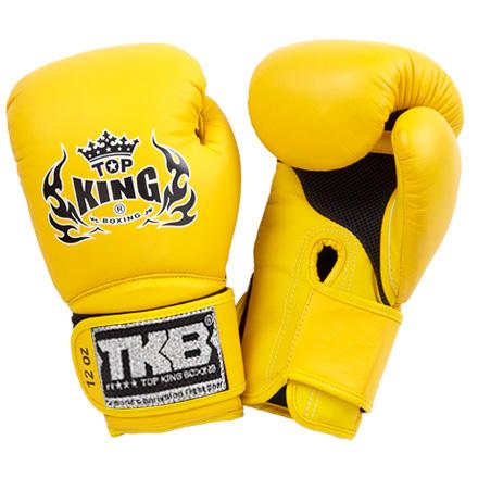 顶级国王黄色“超级空气”拳击手套
